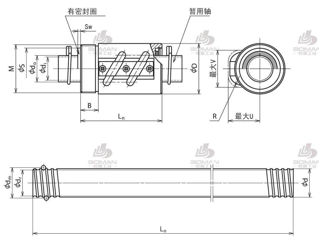 RNCT1808A3.5S-RNCT转造滚珠丝杠