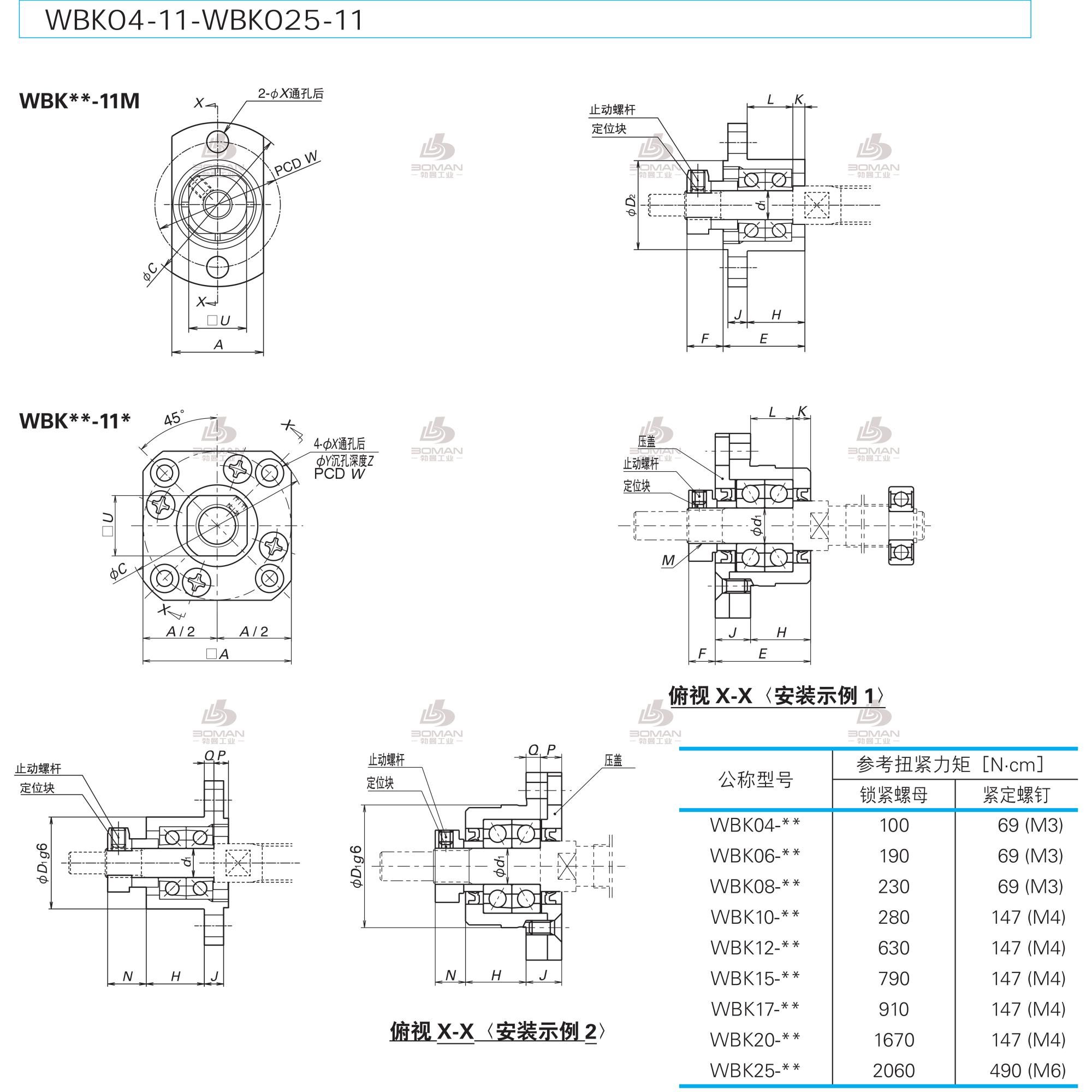 WBK10-11C-NSK丝杠支撑单元