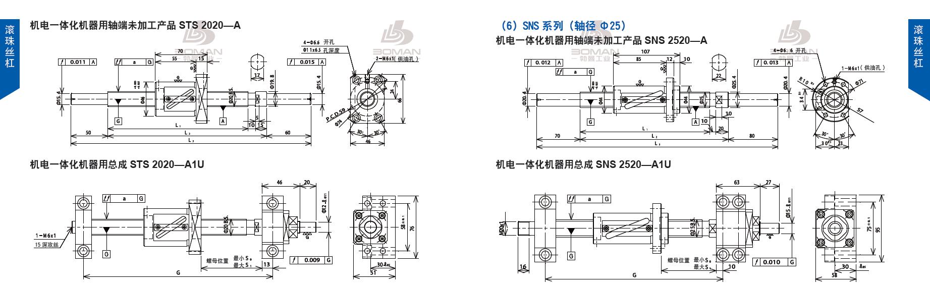 TSUBAKI STS2020-1620C5-A1U tsubaki丝杆是哪里产的